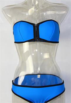 The Ally Bandeau Zip Bikini