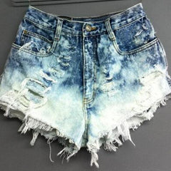 Daria denim wash out shorts